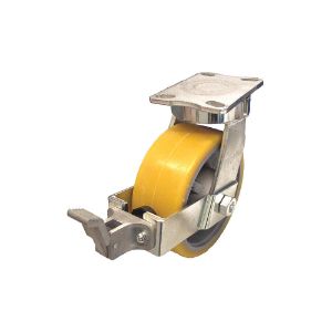 GRAINGER P27S-GTH 252K-18-WK 9-57/64 Inch Heavy-Duty Swivel Plate Caster, 3960 Lbs. Load Rating | CD2GHN 454N32