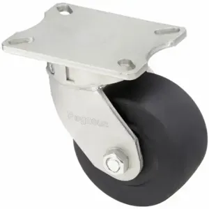 GRAINGER P27S-NMB060K-16 Kingpinless Plate Caster, 6 Inch Dia, 7 1/2 Inch Height, Swivel | CQ2FJP 483N19