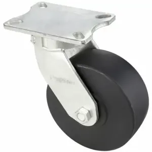 GRAINGER P27S-NMB100K-18 Kingpinless Plate Caster, 10 Inch Dia, 12 1/2 Inch Height, Swivel | CQ2FHD 454N09