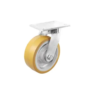 GRAINGER P27S-UY060K-16 6 Inch Medium-Duty Swivel Plate Caster, 2000 Lbs. Load Rating | CD2PEE 454M99