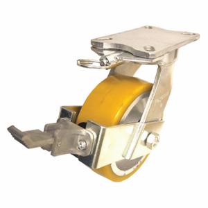 GRAINGER P27S-UY120K-18-WK-DL Kingpinless Plate Caster, 12 Inch Dia, 15 1/2 Inch Height | CQ2FHF 489C49