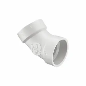 GRAINGER P321-060 45 Deg. Elbow, Schedule Dwv, 6 Inch X 6 Inch Fitting Pipe Size, White | CQ3ZXJ 56GX22