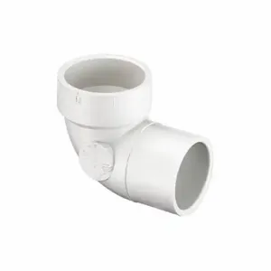 GRAINGER P333-040 90 Deg. Short Turn Elbow, Schedule Dwv, 4 Inch X 4 Inch Fitting Pipe Size | CQ3ZXR 56GX45