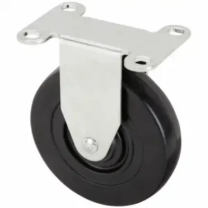 GRAINGER P5R-R040G-12 Standard Plate Caster, 4 Inch Dia, 4 7/8 Inch Height, Rigid Caster | CQ6YLT 489A57