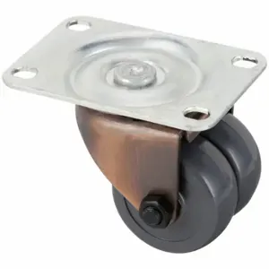 GRAINGER P9S-HR020G-P-AF Low-Profile Standard Plate Caster, 2 Inch Dia | CQ6XZK 487G29