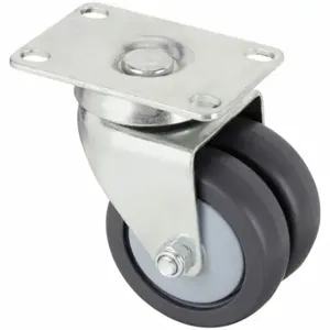 GRAINGER P9S-RP030K-P Low-Profile Standard Plate Caster, 3 Inch Dia, Swivel, Firm | CQ6YAC 487G30