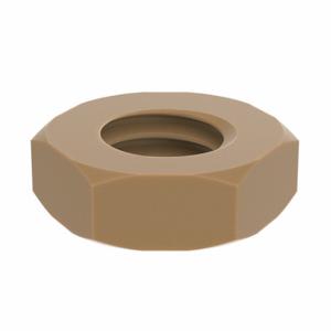 GRAINGER PK1024-NTS-01 Hex Nut, #10-24 Thread, 3/8 Inch Hex Width, 1/8 Inch Hex Height, PEEK, Not Graded, Plain | CQ2AFQ 447J37