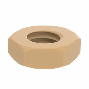 GRAINGER PK1032-NTS-01 Hex Nut, #10-32 Thread, 3/8 Inch Hex Width, 1/8 Inch Hex Height, PEEK, Not Graded, Plain | CQ2AFT 447J36