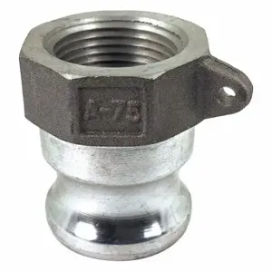 GRAINGER PLE02 Cam and Groove Adapter, 3/4 Inch Coupling Size, 3/4 Inch Hose Fitting Size | CP7ETD 55MU98