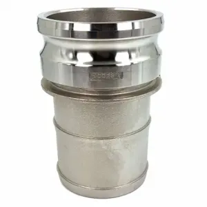 GRAINGER PLE112 Cam and Groove Adapter, 4 Inch Coupling Size, 100 PSI | CQ6BJB 55MV79