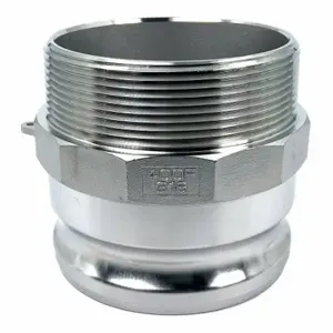 GRAINGER PLE123 Cam and Groove Adapter, 4 Inch Coupling Size, 4 Inch-8 Thread Size, 100 PSI | CQ6BJF 55MV86