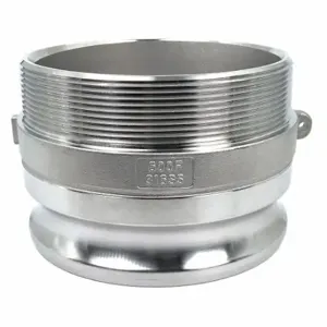 GRAINGER PLE125 Cam and Groove Adapter, 6 Inch Coupling Size, 6 Inch-8 Thread Size, 75 PSI | CQ6BJL 55MV88