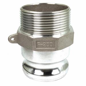 GRAINGER PLE36 Cam and Groove Adapter, 2 1/2 Inch Coupling Size, 2 1/2 Inch Hose Fitting Size | CP7ERV 55MV26