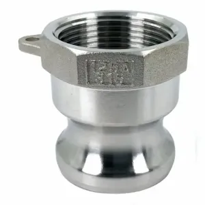 GRAINGER PLE83 Cam and Groove Adapter, 1 1/4 Inch Coupling Size, 1-1/4 Inch -11-1/2 Thread Size | CQ6BHP 55MV59