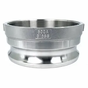 GRAINGER PLE92 Cam and Groove Adapter, 6 Inch Coupling Size, 6 Inch -8 Thread Size, 75 PSI | CQ6BJK 55MV65