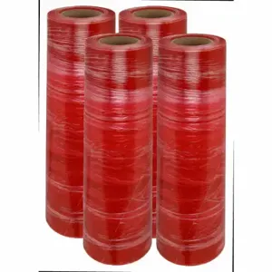 GRAINGER PSD128015 Stretch Wrap, 80 ga Gauge, 12 Inch Overall Width, 1, 500 ft Overall Length, 2-Side, 4 PK | CQ7EKZ 55MW22