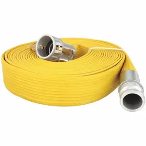 GRAINGER 45DU34 Water Discharge Hose, 3 Inch Heightose Inside Dia, 50 ft Hose Length, 250 psi, Yellow | CQ7XYX