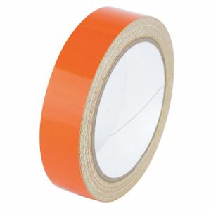 GRAINGER RF1OR Floor Marking Tape, Reflective, Solid, Orange, 1 Inch x 30 ft, 5.5 mil Tape Thick | CP9PTD 452D42