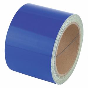 GRAINGER RF3BL Floor Marking Tape, Reflective, Solid, Blue, 3 Inch x 30 ft, 5.5 mil Tape Thick | CP9PRZ 452D49