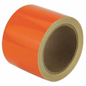 GRAINGER RF3OR Bodenmarkierungsband, reflektierend, solide, orange, 3 Zoll x 30 Fuß, 5.5 mil Banddicke | CP9PTF 452C47