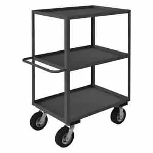 GRAINGER RICNM-243645-3-ALU-95 Utility Cart With Lipped Metal Shelves, 1200 Lb Load Capacity, 36 Inch X 24 Inch | CP9RWN 49Y461