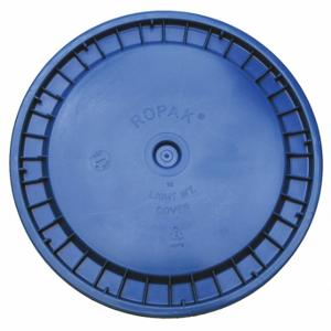 GRAINGER ROP2100CVR-SN-BL Plastic Pail Lid, Snap-On, 12 1/4 Inch OverallDia, Blue, Plastic, FDA Compliant | CQ7DUB 49EN56