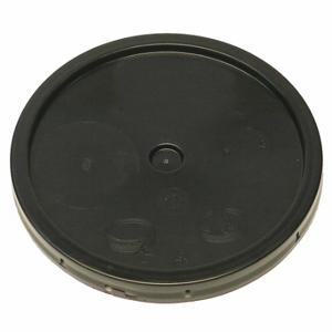 GRAINGER ROP2100CVR-TT-BK Plastic Pail Lid, Gasketed/Snap-On/Tear Tab, 12 1/4 Inch OverallDia, Black, Plastic | CQ7DTQ 49EN33