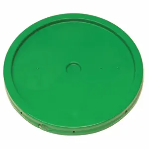 GRAINGER ROP2100CVR-TT-GR Plastic Pail Lid, Gasketed/Snap-On/Tear Tab, 12 1/4 Inch OverallDia, Green, Plastic | CQ7DTT 49EN63