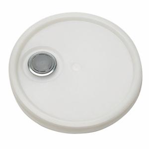 GRAINGER ROP2100CVR-TT-N-S Plastic Pail Lid, Gasketed/Snap-On/Tear Tab With Spout, 12 1/4 Inch OverallDia | CQ7DTL 49EN41