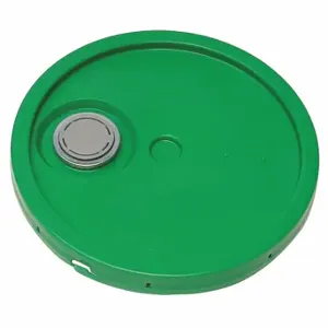 GRAINGER ROP2100CVRF-TT-GR Plastic Pail Lid, Gasketed/Snap-On/Tear Tab With Spout, 12 1/4 Inch OverallDia | CQ7DTM 49EN62