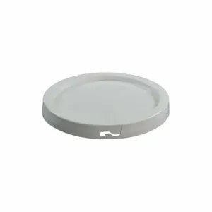 GRAINGER ROP2110CVR-WP-WG Plastic Pail Lid, Gasketed/Snap-On/Tear Tab, 8 1/4 Inch OverallDia, White, Plastic | CQ7DTY 406F13