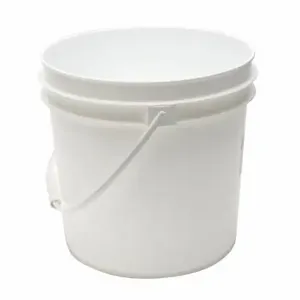 GRAINGER ROP2120-WP Pail, 2 gal, Open Head, Plastic, 9 3/8 in, 9 1/2 Inch OverallHeight, Round, White | CQ3MZA 49EN51