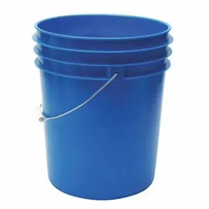 GRAINGER ROP2150BL-M Pail, 5 gal, Open Head, Plastic, 12 3/8 in, 14 3/4 Inch OverallHeight, Round, Blue | CQ3MZG 49EN54