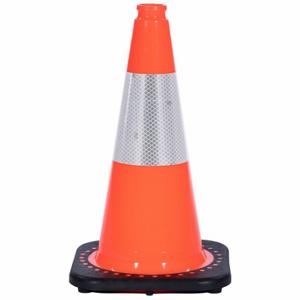 GRAINGER RS45015C3M6 Traffic Cone, Day or Low Speed Roadway 40 MPH or Less, Reflective, 18 Inch Cone Height | CQ7RAK 53WN52