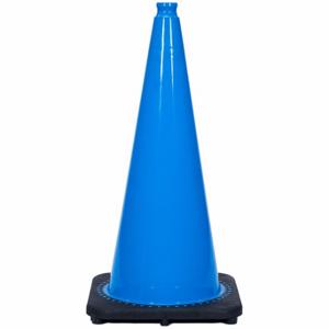 GRAINGER RS70032C-BLUE Traffic Cone, Not Approved for Roadway Use, Non-Reflective, Grip Top With Black Base | CQ7QZR 53WN60
