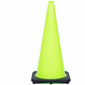 GRAINGER RS70032C-LIME Traffic Cone, Not Approved for Roadway Use, Non-Reflective, Grip Top With Black Base | CQ7QZP 53WN61
