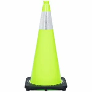 GRAINGER RS70032C-LIME3M6 Traffic Cone, Not Approved for Roadway Use, Reflective, Grip Top With Black Base | CQ7RAP 53WN79