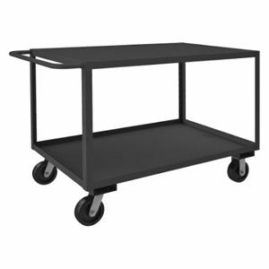 GRAINGER RSC-243036-2-3K-TLD-95 Utility Cart With Lipped & Flush Metal Shelves, 3000 lb Load Capacity, Steel, Std | CP9RWL 9GUG5