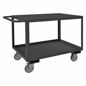 GRAINGER RSC-243630-2-TLD-5PO-95 Utility Cart With Lipped And Flush Metal Shelves, 1200 Lb Load Capacity, Steel | CP9RWH 35V939