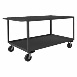 GRAINGER RSC-366036-2-3K-TLD-95 Utility Cart With Lipped & Flush Metal Shelves, 3000 lb Load Capacity, Steel, Std | CP9RWK 8NJ07