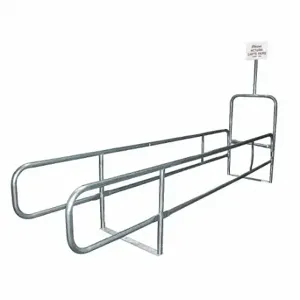 GRAINGER RWR-NAT-CC8030370 Single Wide Cart Corral, Single Wide, 14 ft Length, 32 Inch Width | CP8VCJ 4YFD7