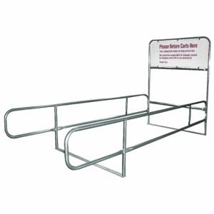GRAINGER RWR-NAT-CC8030372 Double Wide Cart Corral, Double Wide, 14 Ft Overall Lg, 5 Ft 6 Inch Overall Wd | CP8VCH 4YFD6