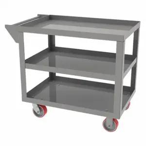 GRAINGER SC-3648-3 Utility Cart With Lipped Metal Shelves, 1500 Lb Load Capacity, 36 Inch X 48 Inch | CP9RWQ 40LF03