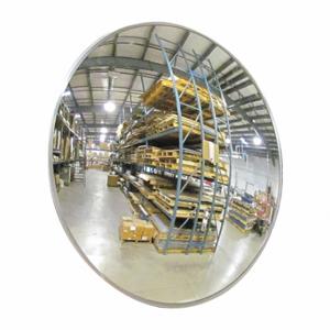 GRAINGER SCVI-SR-18Z Indoor Convex Mirror, Round, Acrylic, 18 Inch Dia, Hardboard, Indoor | CQ4KTJ 9KYX8