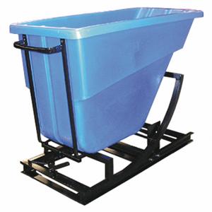 GRAINGER SD 5/8 BLUE Self-Dumping Hopper, 16.7 Cu ft Cubic Foot Capacity, 59 Inch Length, Blue, Mdpe | CQ4LPT 9MDC4