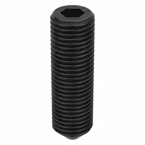 GRAINGER SDSS0380125FP-PK100 Socket Set Screw, 3/8-24 Thread Size, 1 1/4 Inch Length, Alloy Steel, 100 PK | CQ4MDF 5YNY6