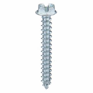 GRAINGER SMHWI0-800500SL-1430P Sheet Metal Screw, #8 Size, 1/2 Inch Length, Steel, Zinc Plated, Hex Washer, Slotted | CR3EWL 1NB73