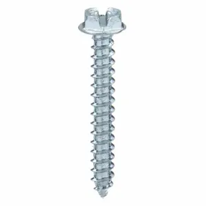 GRAINGER SMHWI0-600500SL-2000P Sheet Metal Screw, #6 Size, 1/2 Inch Length, Steel, Zinc Plated, Hex Washer, Slotted | CQ4MJT 1NB69