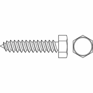 GRAINGER SMHWI0-600750SL-1430P Sheet Metal Screw, #6 Size, 3/4 Inch Length, Steel, Zinc Plated, Hex Washer, Slotted | CQ4MJV 1NB70