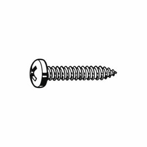 GRAINGER SMPCI-0800370-100P Sheet Metal Screw, #8 Size, 3/8 Inch Length, Steel, Zinc Plated, Pan | CQ4MKG 1MA26